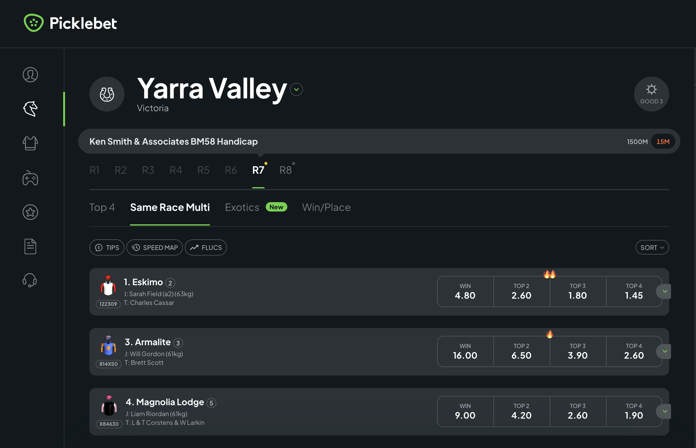 Picklebet Top 4